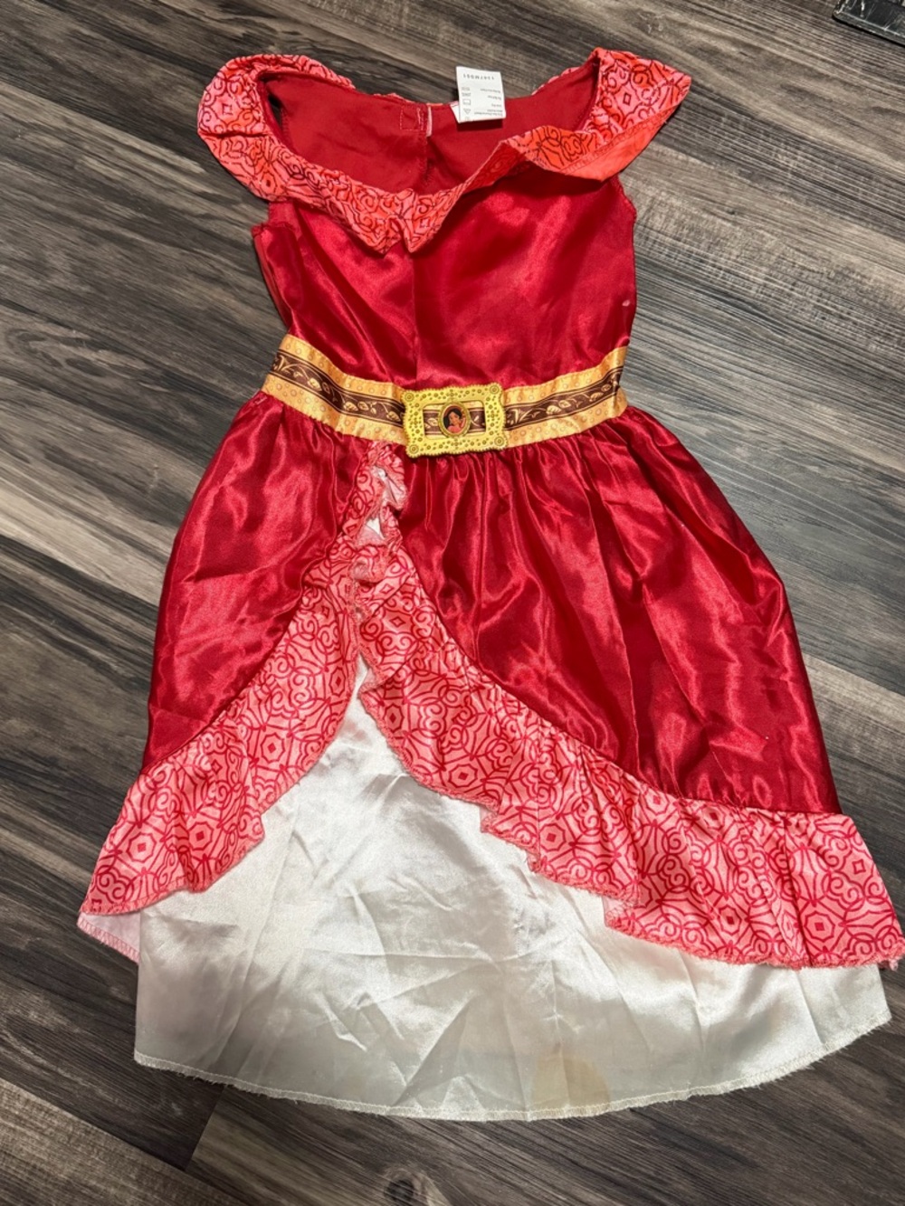 Disney Elena of Avalon Red and Gold Princess Dress